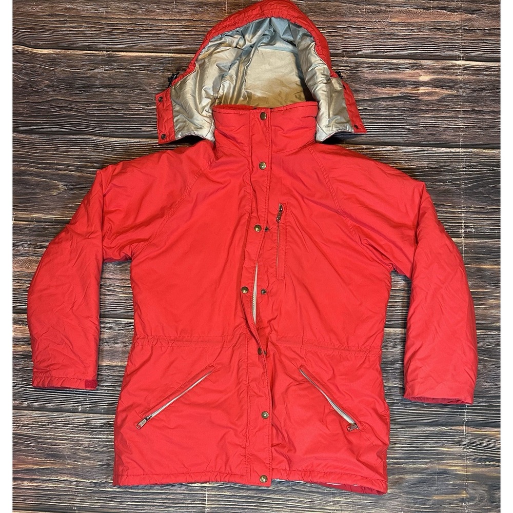 VTG LL Bean Penobscot Parka Womens Large Hood Long Coat Thinsulate 80s